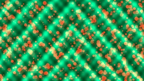 Abstract Glowing Yellow Chevron Pattern with Floating Orange Bokeh Particles Stock Footage 333084503