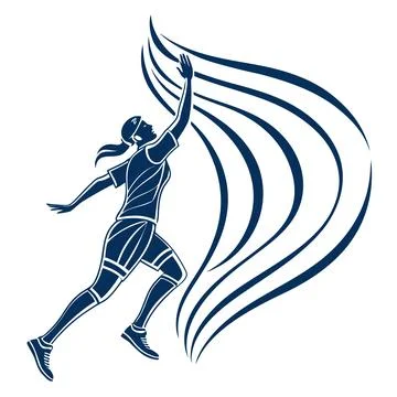 Abstract Goal Icon Forward Motion Geometry White Stock Illustration