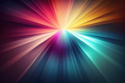 Abstract god ray multicolor wow  light effect background Stockillustratie