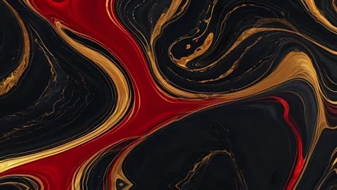Abstract gold and red waves Vidéo 310886687