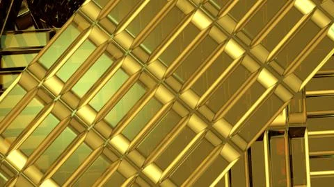 Abstract gold background 3d rendering Illustration