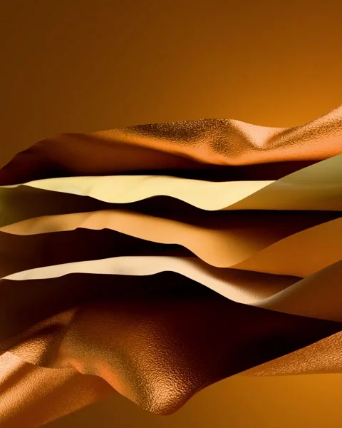 Abstract gold background with folded textile layers  Stock-Footage 301528821