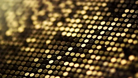 Abstract gold background. Metal sequins backdrop. Gold Metallic Glitter fabric  Stock Footage 329568088