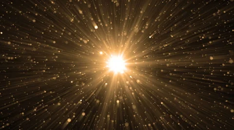 Abstract Gold Background With Rays Sparkles. Video stock 62413003