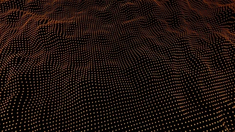 Abstract gold background, surface transformation Vídeo Stock 120331978