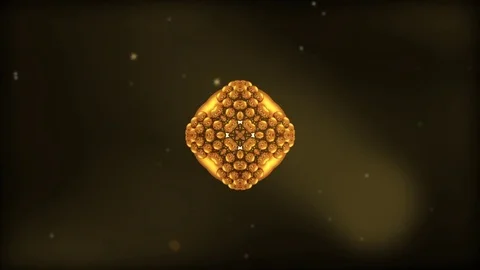 Abstract gold background transformation Stock Footage 77384955