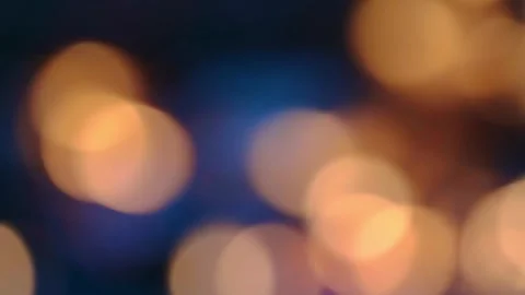 Abstract Gold blurry bokeh background with lights particles. Fire bokeh shot Video stock 296515665