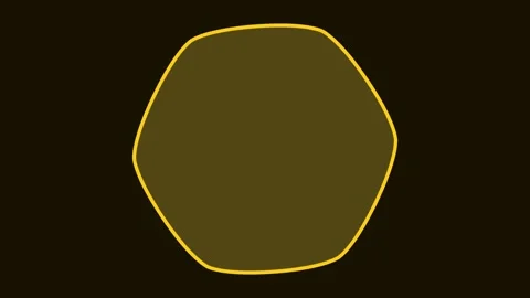 Abstract gold circle on dark background, seamless graphic design element Stock Footage 343632742