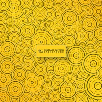 Abstract gold circle pattern design background. You can use for modern cover Stock Illustration