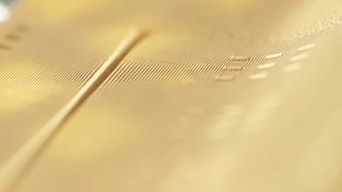Abstract gold cloth, focus motion on beautiful cloth, 스톡 동영상 74606734