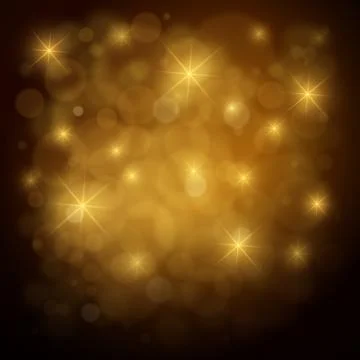 Abstract Gold Defocused Background Stock Illustration