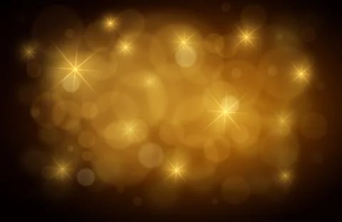 Abstract Gold Defocused Background Stock Illustration