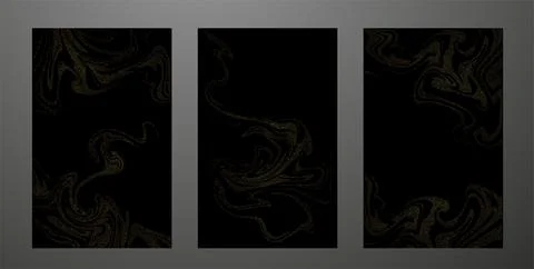 Abstract Gold design element with glitter effect on dark background for greeting Stock Illustration