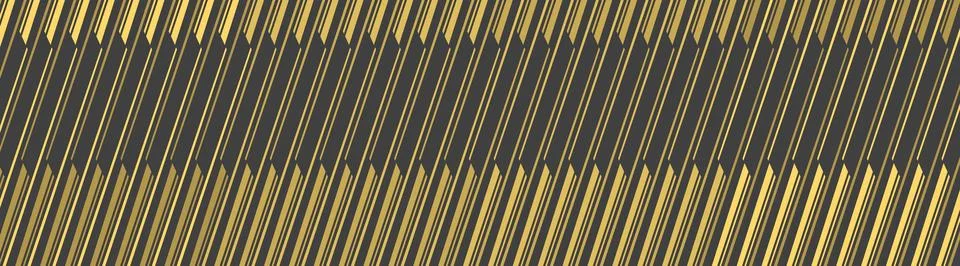 Abstract gold diagonal stripe pattern on dark background with a golden modern Stockillustratie