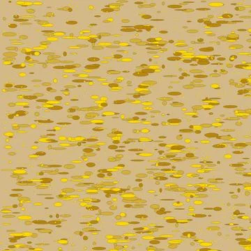 Abstract gold dots pattern on beige background Stock Illustration