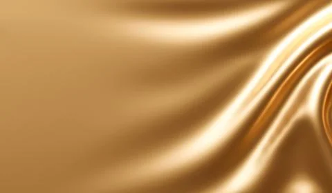Abstract gold fabric background texture with golden elegant satin material Stock Illustration