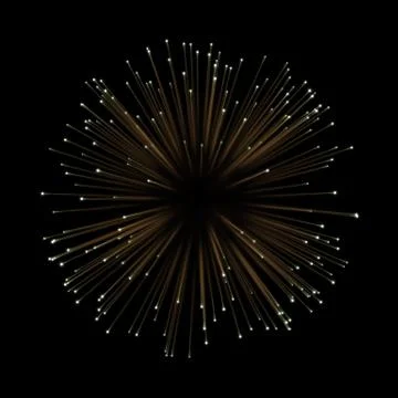 Abstract gold fireworks light effect background for premium product design. Stock Illustration