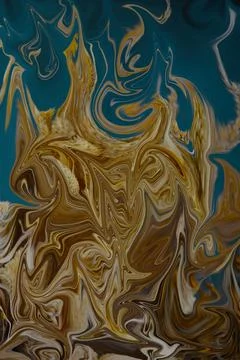 Abstract gold fluid waves background .Abstract images of the languages ? ? of Stock Illustration