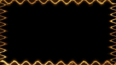Abstract Gold Frame Stock Footage 284395501