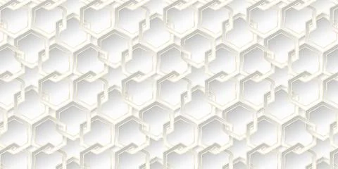 Abstract gold geometric pattern luxury art deco polygonal shape white and gra Illustrazione stock