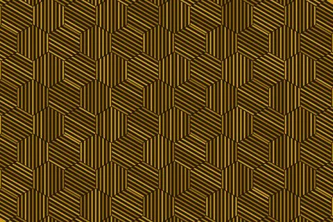 Abstract gold geometric seamless pattern design modern Stock Illustration