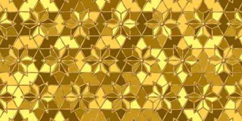 Abstract gold geometric seamless pattern design modern polygonal shape luxury 스톡 일러스트