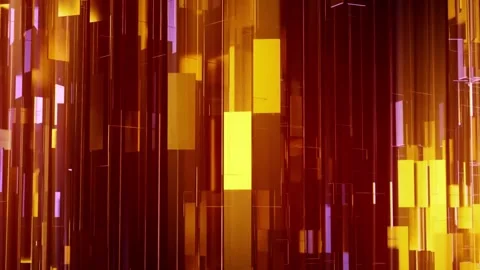 Abstract gold glass block columns moving dynamic background. Stock Footage 342419491