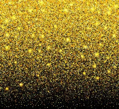 Abstract gold glitter background. Vector illustration Stock Illustration