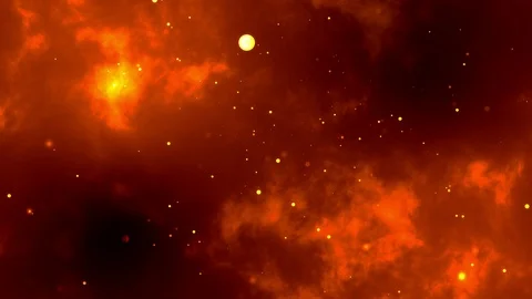 Abstract Gold glitter bokeh particles, fire background animation Stock Footage 107090649