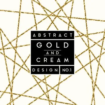 Abstract Gold Glitter Design Stock Illustration