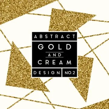 Abstract Gold Glitter Design Illustrazione stock