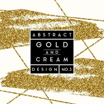 Abstract Gold Glitter Design 스톡 일러스트