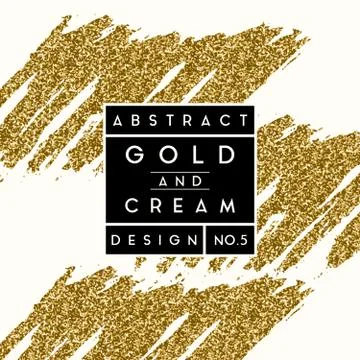 Abstract Gold Glitter Design Stock Illustration