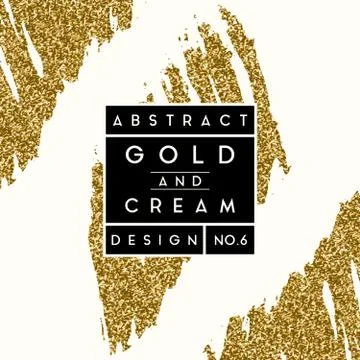 Abstract Gold Glitter Design Stock Illustration
