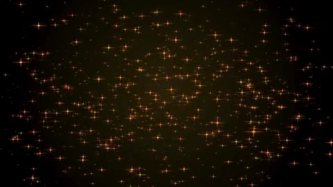Abstract Gold Glitter Particles Floating Against Black and Green Background Stock Footage 336119842