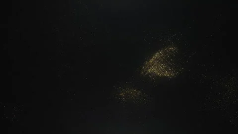 Abstract Gold Glitter Particles Video stock 247743684