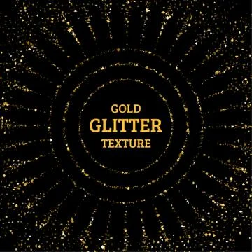 Abstract gold glitter splatter background for the card, invitation, brochure Stock Illustration