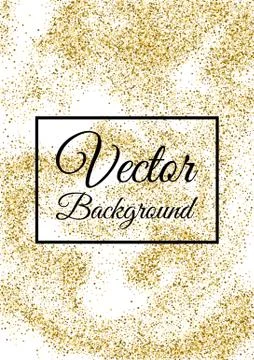 Abstract gold glitter template Stock Illustration