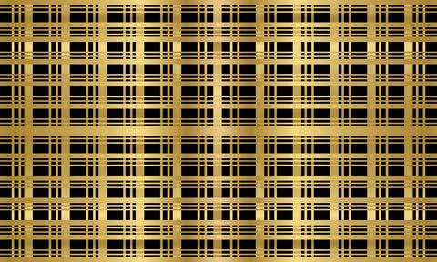 Abstract gold grid pattern on black background for luxury design Иллюстрация