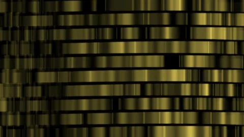 Abstract gold horizontal lines transition on black Stock Footage 335524002