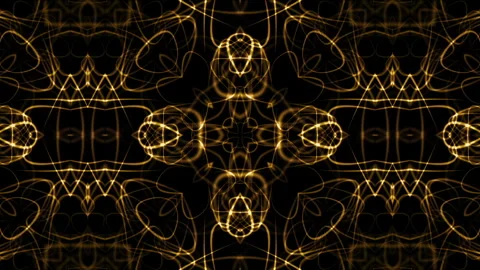 Abstract Gold Kaleida background animation Stock Footage 241629795
