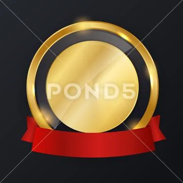 Best Deal Golden Label With Ribbon. Stock Photo