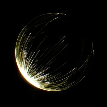 Abstract gold light effect background. Stock Illustration