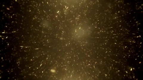 Abstract Gold Light Particles Celebration Background Stock Footage 337543077