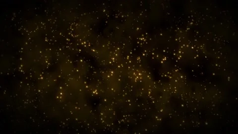 Abstract Gold Light Particles Sparkling Background Loop Stock Footage 132895523