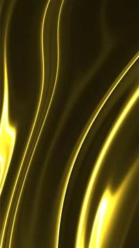 Abstract Gold Light Waves with Dynamic Flow. Stock Illustration