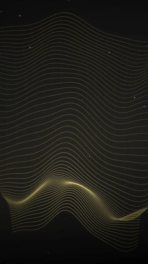 Abstract gold line equalizer background design for modern digital technolog.. Stock-Footage 345491314