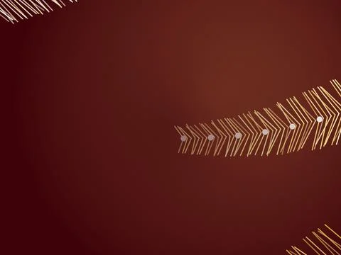 Abstract Gold Lines on Dark Background Stock Illustration