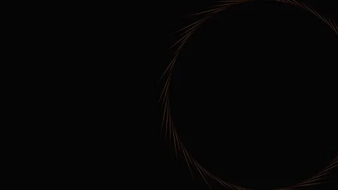 Abstract gold lines rotating in a smooth circular motion against Stock Footage 346333030