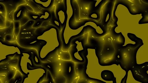 Abstract gold liquid forms flow across olive background. Video stock 296168807